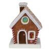 Northlight 10" Gingerbread Kisses Christmas Gingerbread Cottage