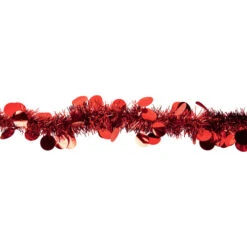 Northlight 50' X 2.5" Red Tinsel Christmas Garland With Polka Dots - Unlit -Ornaments Store northlight k00355 3 18496.1667338057