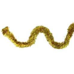 Northlight 50' X 4" Shiny Gold Traditional Christmas Foil Tinsel Garland - Unlit