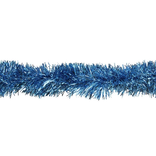 Northlight 50' Traditional Shiny Sky Blue Foil Tinsel Garland - Unlit 3 Northlight 50' Traditional Shiny Sky Blue Foil Tinsel Garland - Unlit