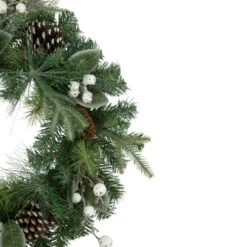 Northlight Frosted White Berry And Mixed Pine Artificial Christmas Wreath, 24-Inch, Unlit -Ornaments Store northlight kji28173 2 updated2022 10015.1662575101