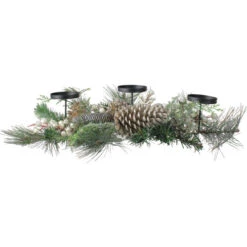 Northlight 24" Long Needle Pine And Berries Christmas Candle Holder -Ornaments Store northlight kji28176 2 57283.1664726381