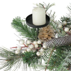 Northlight 24" Long Needle Pine And Berries Christmas Candle Holder -Ornaments Store northlight kji28176 4 42596.1664726381