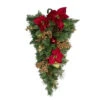 Northlight 32" Pine And Poinsettias Artificial Christmas Teardrop Swag - Unlit 2 Northlight 32" Pine And Poinsettias Artificial Christmas Teardrop Swag - Unlit -Ornaments Store northlight kjit9968td 41136.1588344002