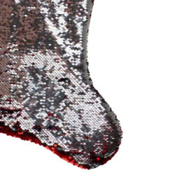 Northlight 22" Red And Silver Reversible Sequined Christmas Stocking -Ornaments Store northlight l27912 04 76101.1588396887