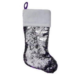 Northlight 22" Red And Silver Reversible Sequined Christmas Stocking -Ornaments Store northlight l27912 2 87143.1588396886