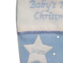 Northlight 20" Blue Babys First Christmas Velveteen Snowman Angel Christmas Stocking -Ornaments Store northlight l50739 1 85434.1588350214