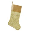Northlight 20.5" Gold And Brown Glitter Star Print Christmas Stocking -Ornaments Store northlight l85467 1 updated 49936.1588357549