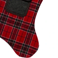 Northlight 20.5" Red And Black Plaid Christmas Stocking With Pocket And Faux Fur Cuff 8 Northlight 20.5" Red And Black Plaid Christmas Stocking With Pocket And Faux Fur Cuff -Ornaments Store northlight l85524 3 30009.1588362273