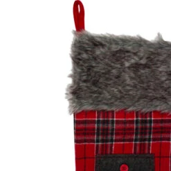 Northlight 20.5" Red And Black Plaid Christmas Stocking With Pocket And Faux Fur Cuff 9 Northlight 20.5" Red And Black Plaid Christmas Stocking With Pocket And Faux Fur Cuff -Ornaments Store northlight l85524 4 51980.1588362274