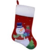 Northlight 20.5" Red And White Embroidered Snowman With Glitter Christmas Stocking -Ornaments Store northlight l85528 updated 35970.1588349048