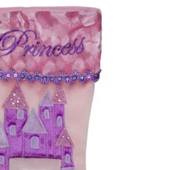 Northlight 20" Pink And Purple Glitter Princess Christmas Stocking -Ornaments Store northlight l85539 2 81562.1665610743