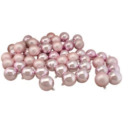 Northlight 60ct Blush Pink Shiny And Matte Shatterproof Christmas Ball Ornaments 2.5" (60mm) -Ornaments Store northlight lj02018 updated2021 41345.1631722706