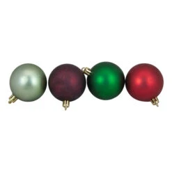 Northlight 60ct Red And Green Shatterproof 3-Finish Christmas Ball Ornaments 2.5" (60mm) -Ornaments Store northlight lj15373 1updated2021 40320.1634384324