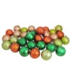 Northlight 32ct Green And Orange Shatterproof 2-Finish Christmas Ball Ornaments 3.25" (80mm) -Ornaments Store northlight lj15377 1 67517.1588371105