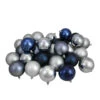 Northlight 32ct Silver And Blue Shatterproof 2-Finish Christmas Ball Ornaments 3.25" (80mm) 1 Northlight 32ct Silver And Blue Shatterproof 2-Finish Christmas Ball Ornaments 3.25" (80mm) -Ornaments Store northlight lj15380 1 97590.1588355236