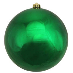 Northlight Shiny Xmas Green Shatterproof Christmas Ball Ornament 10" (250mm)