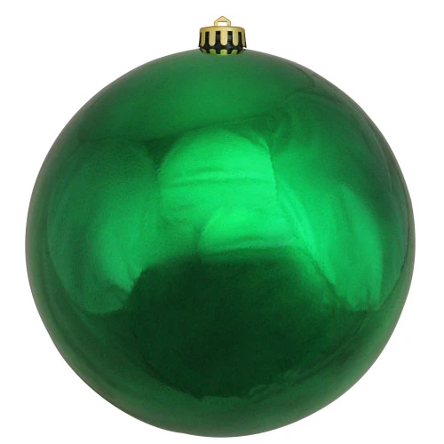 Northlight Shiny Xmas Green Shatterproof Christmas Ball Ornament 10" (250mm) 3 Northlight Shiny Xmas Green Shatterproof Christmas Ball Ornament 10" (250mm)