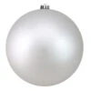 Northlight Silver Splendor Shatterproof Matte Christmas Ball Ornament 8" (200mm) -Ornaments Store northlight lj35005 58552.1588371121