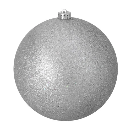 Northlight Silver Glitter Shatterproof Splendor Holographic Christmas Ball Ornament 8" (200mm) 3 Northlight Silver Glitter Shatterproof Splendor Holographic Christmas Ball Ornament 8" (200mm)