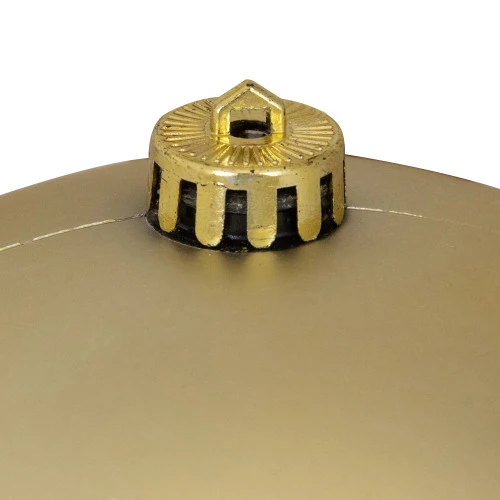 Northlight Matte Champagne Gold Shatterproof Christmas Ball Ornament 8" (200mm) 5 Northlight Matte Champagne Gold Shatterproof Christmas Ball Ornament 8" (200mm) - Image 3