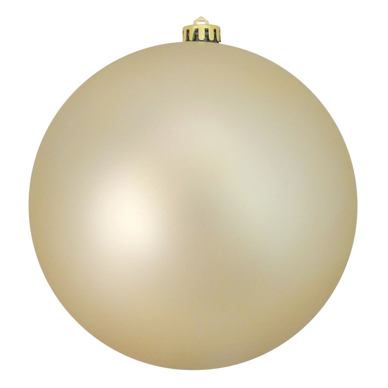 Northlight Champagne Gold Shatterproof Matte Christmas Ball Ornament 10" (250mm) 3 Northlight Champagne Gold Shatterproof Matte Christmas Ball Ornament 10" (250mm)