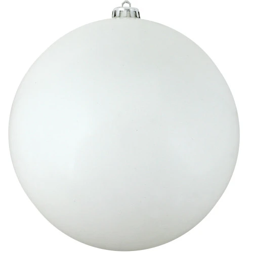 Northlight Shiny Winter White Commercial Shatterproof Christmas Ball Ornament 10" (250mm) 3 Northlight Shiny Winter White Commercial Shatterproof Christmas Ball Ornament 10" (250mm)