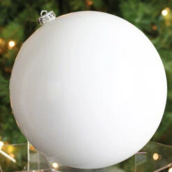 Northlight Shiny Winter White Commercial Shatterproof Christmas Ball Ornament 10" (250mm) 7 Northlight Shiny Winter White Commercial Shatterproof Christmas Ball Ornament 10" (250mm) -Ornaments Store northlight lj35140 three 03231.1664379969