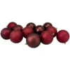 Northlight 12ct Burgundy Shatterproof 4-Finish Christmas Ball Ornaments 3.25" (80mm) -Ornaments Store northlight lj35162 updated 27049.1665260245