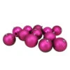 Northlight 12ct Pink Shatterproof 4-Finish Christmas Ball Ornaments 4" (100mm) -Ornaments Store northlight lj35163 71357.1588358746