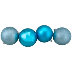 Northlight 32ct Turquoise Blue Shatterproof 4-Finish Christmas Ball Ornaments 3.25" (80mm) -Ornaments Store northlight lj35169 2 38712.1630079088