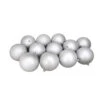Northlight 12ct Silver Splendor Shatterproof Matte Christmas Ball Ornaments 4" (100mm) 2 Northlight 12ct Silver Splendor Shatterproof Matte Christmas Ball Ornaments 4" (100mm) -Ornaments Store northlight lj35197 updated 48049.1633000837