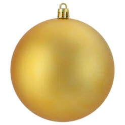 Northlight 12ct Vegas Gold Matte Shatterproof Christmas Ball Ornaments 4" (100mm) 7 Northlight 12ct Vegas Gold Matte Shatterproof Christmas Ball Ornaments 4" (100mm) -Ornaments Store northlight lj35200 2updated 49711.1633000928