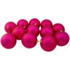 Northlight 12ct Magenta Pink Shatterproof Matte Christmas Ball Ornaments 4" (100mm) -Ornaments Store northlight lj35205 updated 39234.1665089593