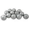 Northlight 12ct Pewter Gray Shatterproof Matte Christmas Ball Ornaments 4" (100mm) -Ornaments Store northlight lj35221 updated 53618.1633021527