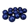 Northlight 12ct Royal Blue Shiny Shatterproof Christmas Ball Ornaments 4" (101mm) -Ornaments Store northlight lj35232 updated 97551.1665173706