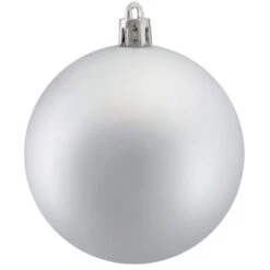 Northlight 32ct Matte Silver Shatterproof Christmas Ball Ornaments 3.25" (80mm) -Ornaments Store northlight lj35285 2updated 20424.1628868900