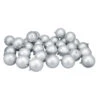 Northlight 32ct Matte Silver Shatterproof Christmas Ball Ornaments 3.25" (80mm) -Ornaments Store northlight lj35285updated 19768.1628868899