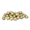 Northlight 32ct Matte Champagne Gold Shatterproof Christmas Ball Ornaments 3.25" (80mm) -Ornaments Store northlight lj35332updated 10267.1629301023