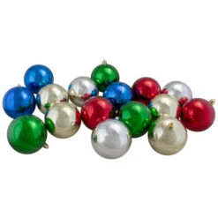 Northlight 32ct Multi-Color Shatterproof 2 Finish Christmas Ball Ornaments 3.25" (80mm) -Ornaments Store northlight lj35339 3 updated 98903.1630079091