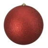 Northlight Holographic Glitter Red Shatterproof Christmas Ball Ornament 10" (250mm) -Ornaments Store northlight lj35345 40130.1588357580