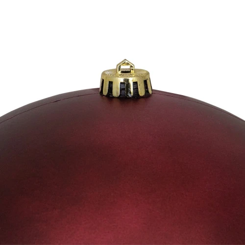 Northlight Matte Burgundy Red Shatterproof Christmas Ball Ornament 10" (250mm) 4 Northlight Matte Burgundy Red Shatterproof Christmas Ball Ornament 10" (250mm) - Image 2
