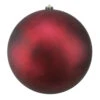 Northlight Matte Burgundy Red Shatterproof Christmas Ball Ornament 10" (250mm) -Ornaments Store northlight lj35350 14019.1588349728