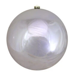 Northlight Shiny Gray Shatterproof Christmas Ball Ornament 10" (250mm)