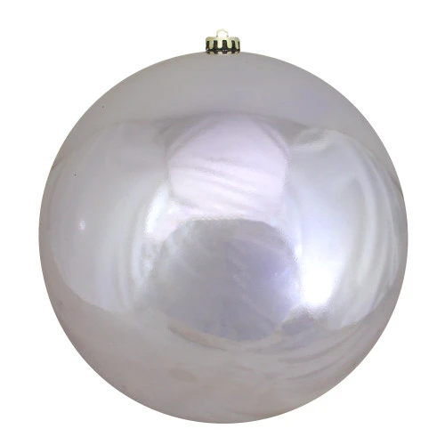 Northlight Shiny Gray Shatterproof Christmas Ball Ornament 10" (250mm) 3 Northlight Shiny Gray Shatterproof Christmas Ball Ornament 10" (250mm)