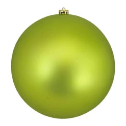 Northlight Matte Kiwi Green Shatterproof Christmas Ball Ornament 10" (250mm)