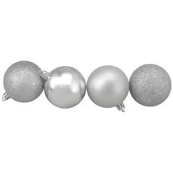 Northlight 60ct Shatterproof Silver 4-Finish Christmas Ball Ornaments 2.5" (60mm) 9 Northlight 60ct Shatterproof Silver 4-Finish Christmas Ball Ornaments 2.5" (60mm) -Ornaments Store northlight lj35422 lj35284 2 10967.1630079092