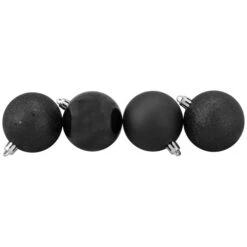 Northlight 60ct Black Shatterproof 4-Finish Christmas Ball Ornaments 2.5" (60mm) 7 Northlight 60ct Black Shatterproof 4-Finish Christmas Ball Ornaments 2.5" (60mm) -Ornaments Store northlight lj35449 2updated 72673.1633627135
