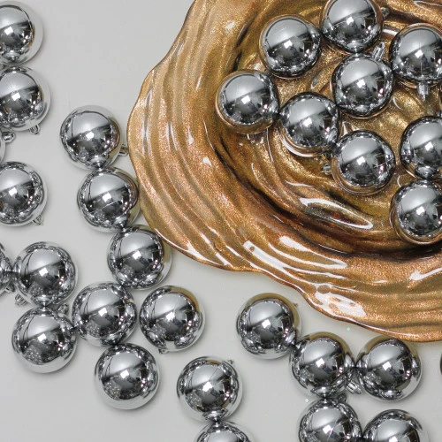 Northlight 60ct Gray Shatterproof Shiny Christmas Ball Ornaments 2.5" (60mm) 4 Northlight 60ct Gray Shatterproof Shiny Christmas Ball Ornaments 2.5" (60mm) - Image 2