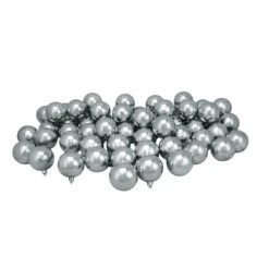 Northlight 60ct Gray Shatterproof Shiny Christmas Ball Ornaments 2.5" (60mm) 7 Northlight 60ct Gray Shatterproof Shiny Christmas Ball Ornaments 2.5" (60mm) -Ornaments Store northlight lj35459 3 75720.1600305323